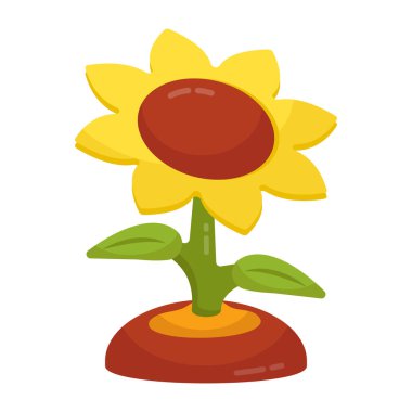 Birinci sınıf bir ayçiçeği indirme simgesi 