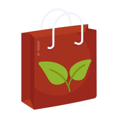 Vector design of the eco shopping bag