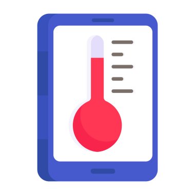 Mobil hava durumu uygulaması simgesi premium biçiminde 