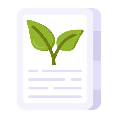 Çevre içeriğinin kavramsal düz tasarım simgesi 