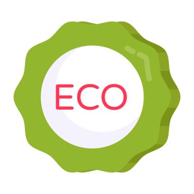 Premium download icon of eco label 