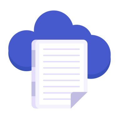 Bulut dosyasının bir simge tasarımı