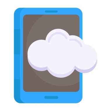 Modern design icon of cloud mobile 