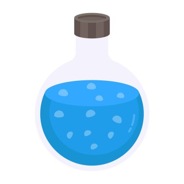      Kimyasal deneyin moda vektör tasarımı