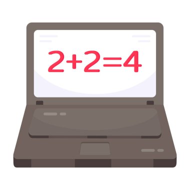 Matematik öğrenmenin yaratıcı tasarım simgesi 