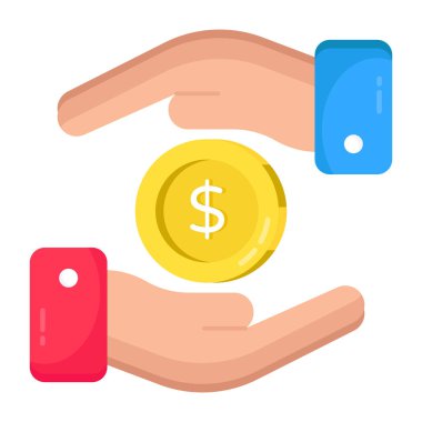 Para bakımının düzenlenebilir tasarım simgesi