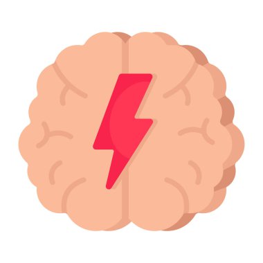 An icon design of brain power 