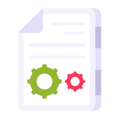 Dosya ayarlarının modern tasarım simgesi 