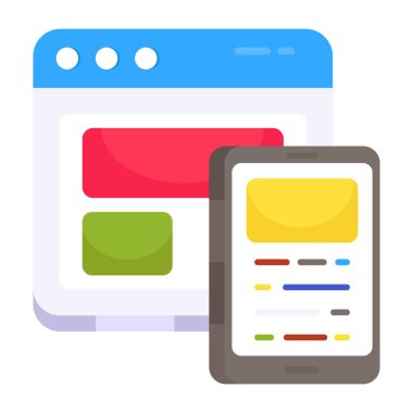 Web tasarımının moda tasarım simgesi 