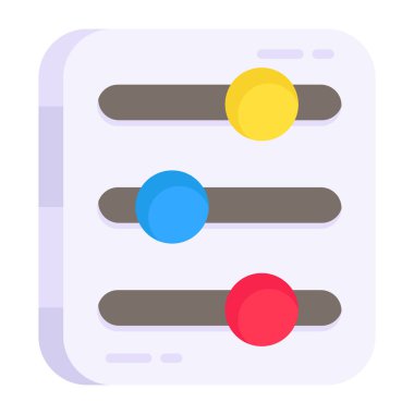 Ses eşitleyicisinin düzenlenebilir tasarım simgesi 