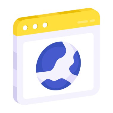 Web tarayıcısının yaratıcı tasarım simgesi 