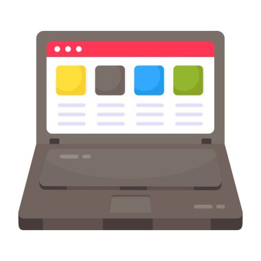 Web tasarımının moda tasarım simgesi 