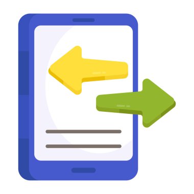 Mobil veri aktarımının düzenlenebilir tasarım simgesi