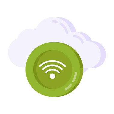 Perfect design icon of cloud wifi