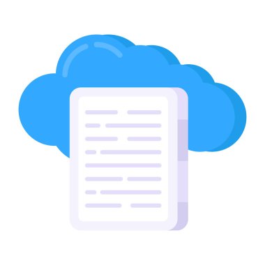 Bulut dosyasının bir simge tasarımı