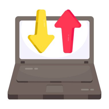 Veri aktarımının düzenlenebilir tasarım simgesi