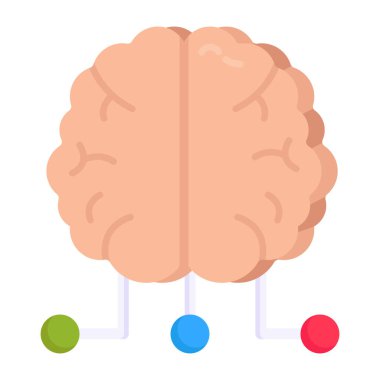 Yapay beynin modern tasarım simgesi