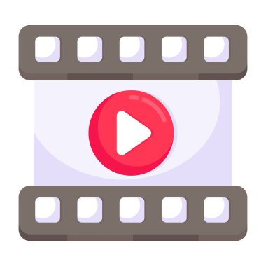 Video makarasının eşsiz tasarım vektörü 