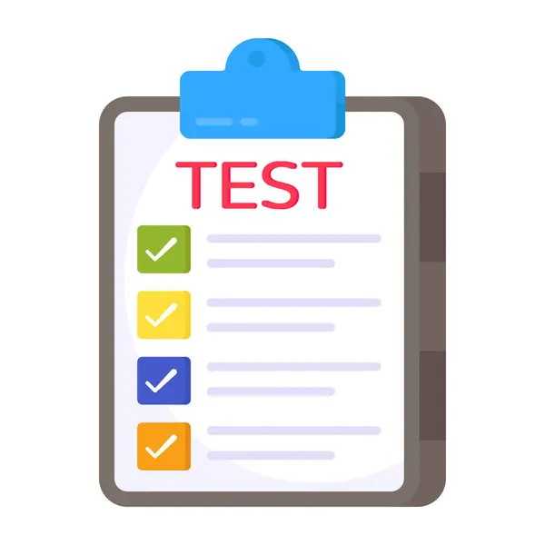 Test kağıdının modern tasarım simgesi