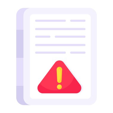 Dosya hatasının modern tasarım simgesi 