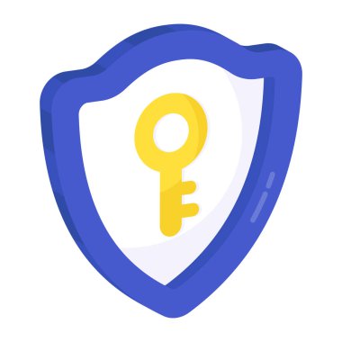 Güvenlik kalkanının düzenlenebilir tasarım simgesi