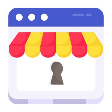 Alışveriş sitesinin eşsiz tasarım simgesi