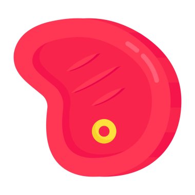 Bifteğin yaratıcı tasarım simgesi