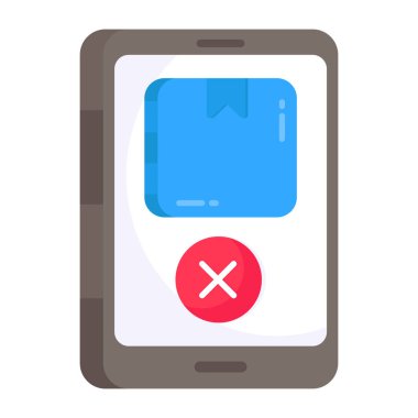 Mobil sıralamanın eşsiz tasarım simgesi iptal