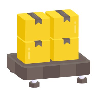 Düzenlenebilir bir karton dizayn simgesi