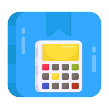 Kırıcı ile karton, parsel hesaplama simgesi