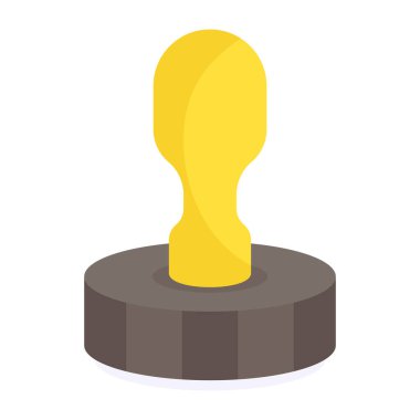 A unique design icon of stamp