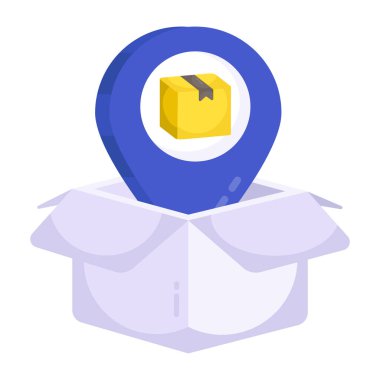 Modern design icon of parcel tracking 