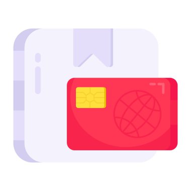 Paket kart ödemesinin son moda vektör tasarımı