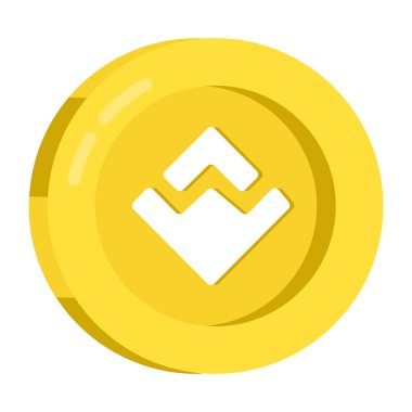 Para dalgalarının renkli tasarım simgesi