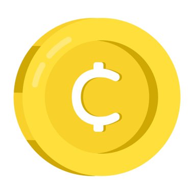 Bozuk paranın mükemmel tasarım simgesi 