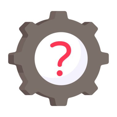 Sorgu ayarlarının kavramsal düz tasarım simgesi 