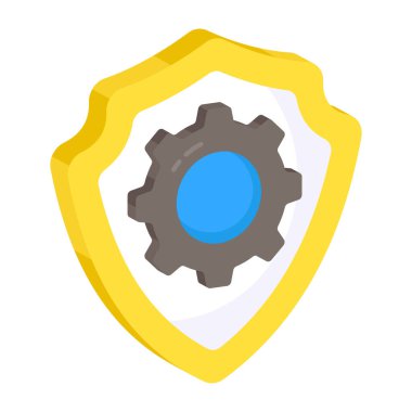 Güvenlik ayarlarının eşsiz tasarım simgesi