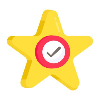 Yıldızın güzel bir tasarım simgesi 