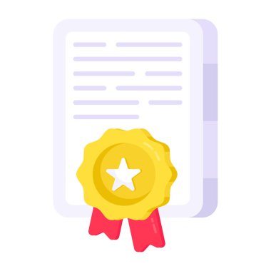 Editable design icon of legal paper 