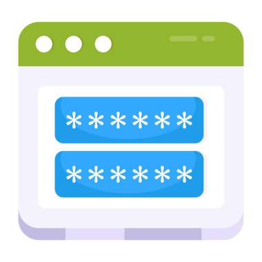Modern design icon of web password 