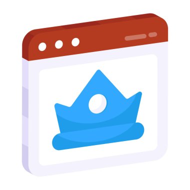 Premium web sitesinin moda tasarım simgesi 