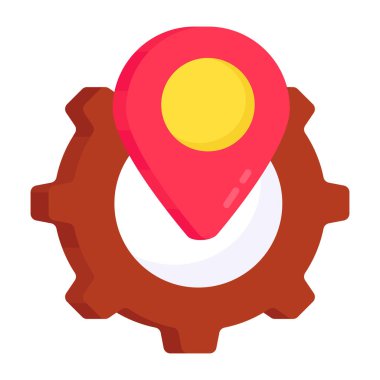 Premium download icon of location setting 