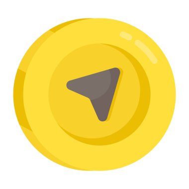 İmleç okunun düzenlenebilir düz tasarımı