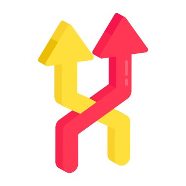 Okların düzenlenebilir düz tasarımı