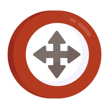 Modern design icon of directional arrows 