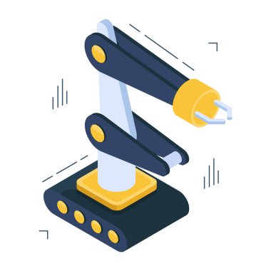 Robot kolun premimium indirme simgesi