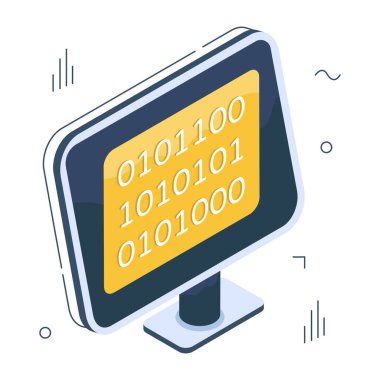 İkili kodların bir simge tasarımı 