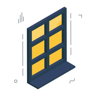 Editable design icon of window