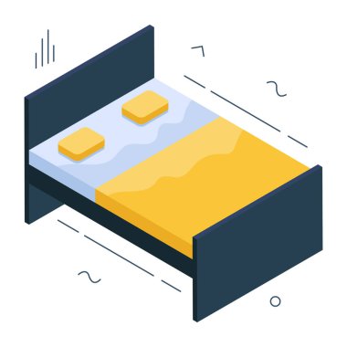 Premium download icon of bed