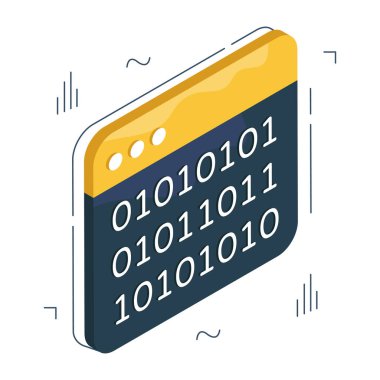 İkili veri web sitesinin vektör tasarımı 